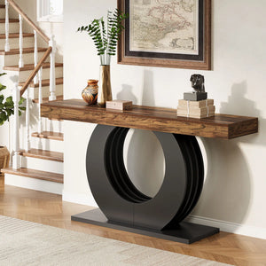 Modern Wood Console Sofa Table for Entryway, Hallway & Living Room | Minimalist Accent Table  Wooden Bazar