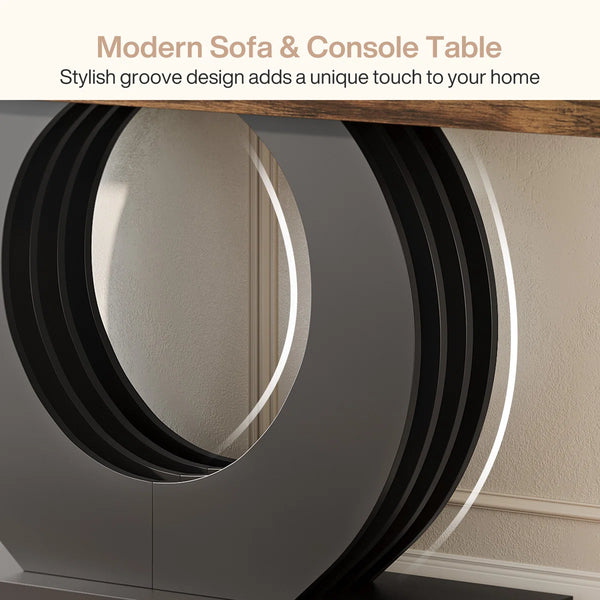 Modern Wood Console Sofa Table for Entryway, Hallway & Living Room | Minimalist Accent Table  Wooden Bazar