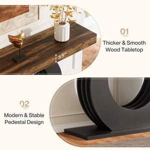 Modern Wood Console Sofa Table for Entryway, Hallway & Living Room | Minimalist Accent Table  Wooden Bazar