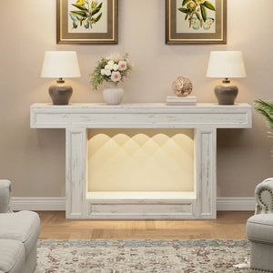 Wood Console Table for Entryway, Narrow Sofa Table for Living Room or Foyer  Wooden Bazar