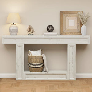 Wood Console Table for Entryway, Narrow Sofa Table for Living Room or Foyer  Wooden Bazar
