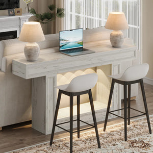 Wood Console Table for Entryway, Narrow Sofa Table for Living Room or Foyer  Wooden Bazar