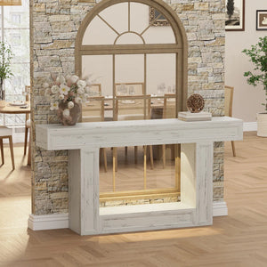 Wood Console Table for Entryway, Narrow Sofa Table for Living Room or Foyer  Wooden Bazar