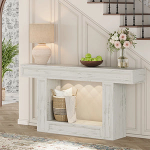 Wood Console Table for Entryway, Narrow Sofa Table for Living Room or Foyer  Wooden Bazar