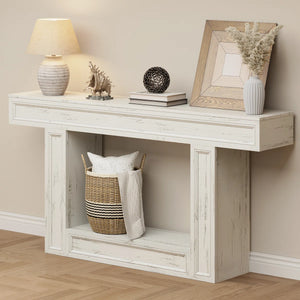 Wood Console Table for Entryway, Narrow Sofa Table for Living Room or Foyer  Wooden Bazar