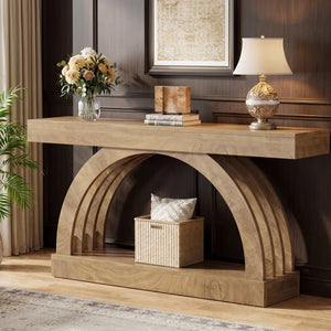 Arched Console Table for Hallway and Living Room  Wooden Bazar