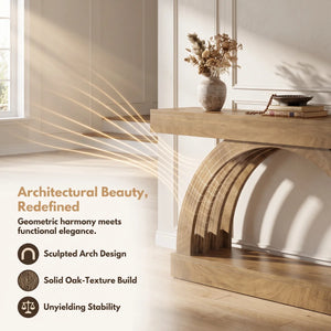 Arched Console Table for Hallway and Living Room  Wooden Bazar