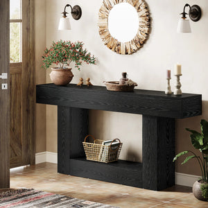Farmhouse Console Table for Entryway & Living Room  Wooden Bazar