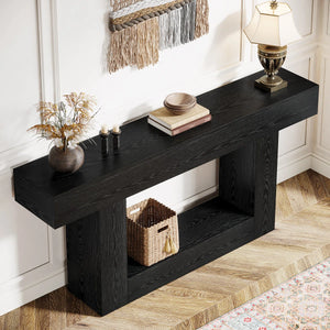 Farmhouse Console Table for Entryway & Living Room  Wooden Bazar