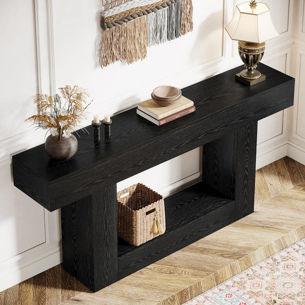 Farmhouse Console Table for Entryway & Living Room  Wooden Bazar