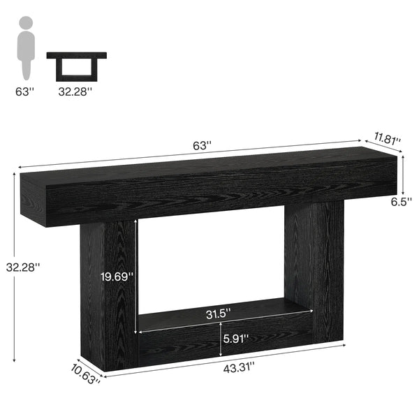 Farmhouse Console Table for Entryway & Living Room  Wooden Bazar