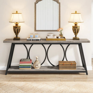 Extra-Long Console Table for Entryway, Living Room & Hallway  Wooden Bazar