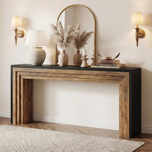 Long Console Table for Entryway, Hallway & Living Room | Modern Sofa Table  Wooden Bazar