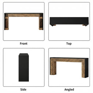Long Console Table for Entryway, Hallway & Living Room | Modern Sofa Table  Wooden Bazar