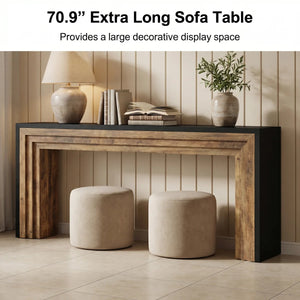 Long Console Table for Entryway, Hallway & Living Room | Modern Sofa Table  Wooden Bazar