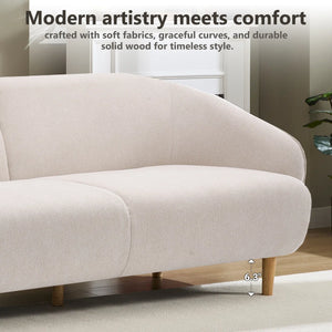 Modern Deep Seat Standard Sofa - Wooden Bazar