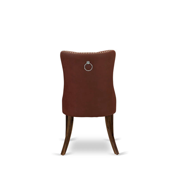 Kitchen Table Set Consists of a 48" Round Table with Pedestal and 6 Black Polyester Fabric Upholstered Chairs