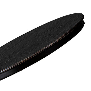Kitchen Table Set Consists of a 48" Round Table with Pedestal and 6 Black Polyester Fabric Upholstered Chairs
