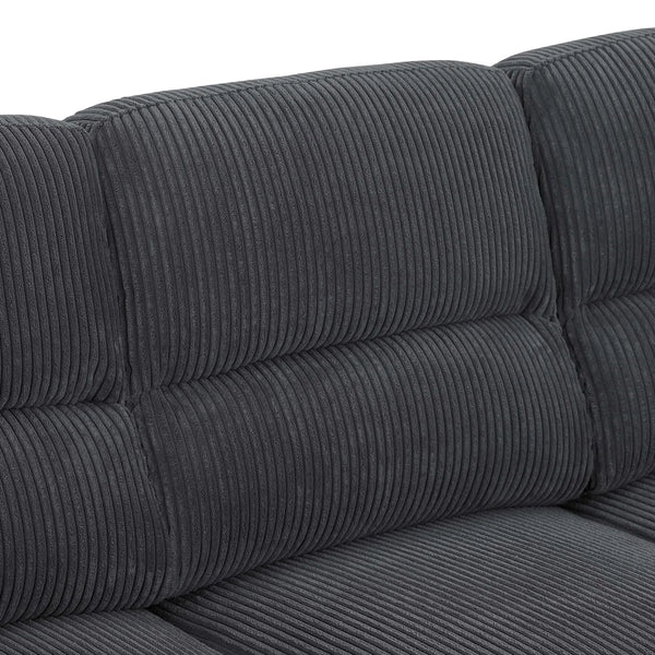 Denik 3 Seater Comfy Couches With Deep Seat For Living Room - Wooden Bazar