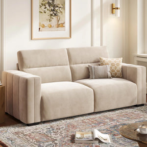 Comfy Loveseat Sofa with Deep Seat & High-Rebound Cushions