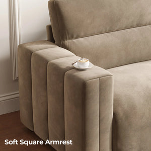 Hikky Deep Seat 2 Seater Sofa with Wooden Frame - Wooden Bazar