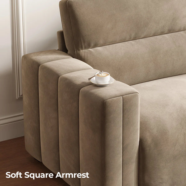 Hikky Deep Seat 2 Seater Sofa with Wooden Frame - Wooden Bazar