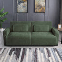 84.5" Convertible Sofa Bed, Upholstered Sleeper Sofa with Pillows for Living Room and Guest Room  Wooden Bazar