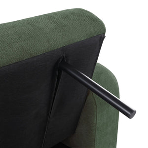 84.5" Convertible Sofa Bed, Upholstered Sleeper Sofa with Pillows for Living Room and Guest Room  Wooden Bazar