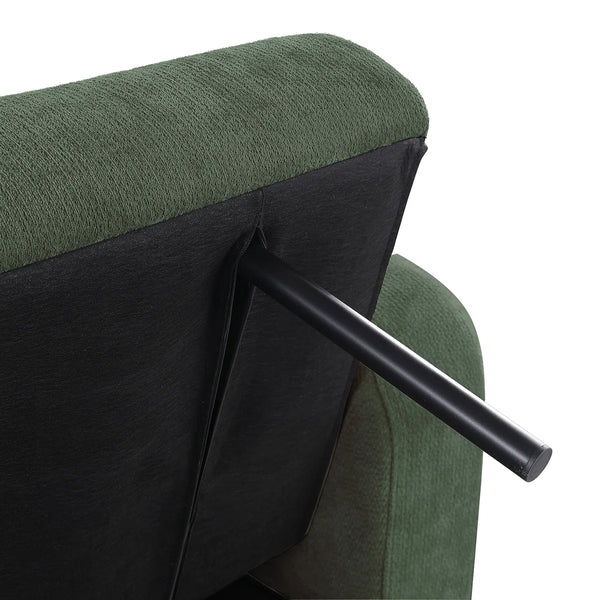 84.5" Convertible Sofa Bed, Upholstered Sleeper Sofa with Pillows for Living Room and Guest Room  Wooden Bazar