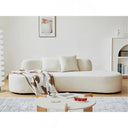 90.2'' Wide half moon design sofa  Wooden Bazar