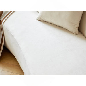 90.2'' Wide half moon design sofa  Wooden Bazar