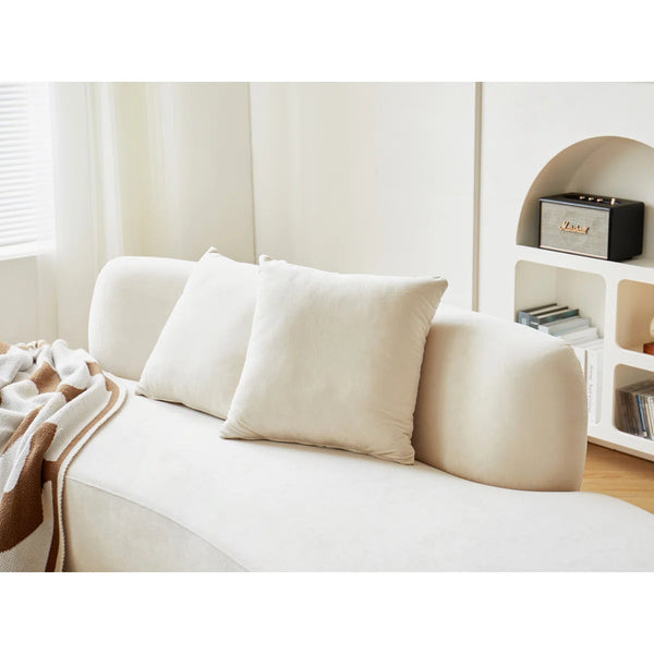 90.2'' Wide half moon design sofa  Wooden Bazar