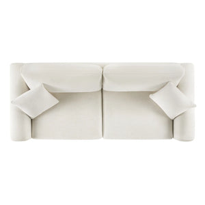 Jackison Upholstered Sofa With Wood Legs - Wooden Bazar