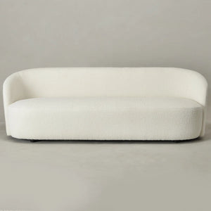 Canvick Boucle Upholstered 3-Seater Sofa - Wooden Bazar