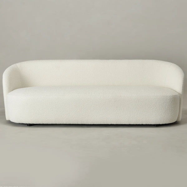Canvick Boucle Upholstered 3-Seater Sofa - Wooden Bazar