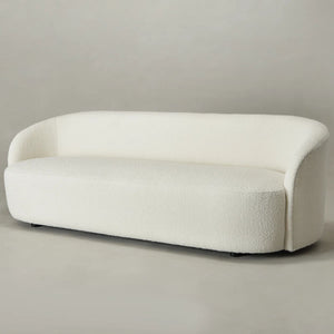 Canvick Boucle Upholstered 3-Seater Sofa - Wooden Bazar