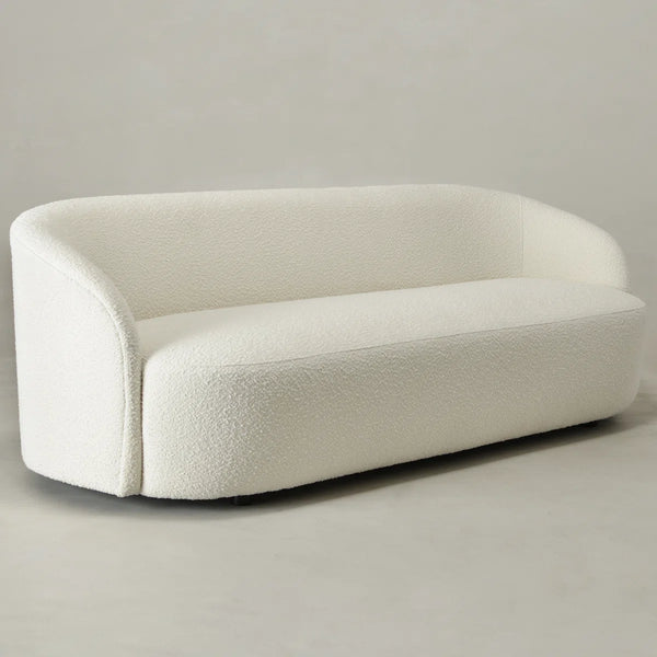 Canvick Boucle Upholstered 3-Seater Sofa - Wooden Bazar