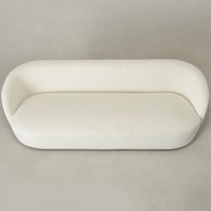 Canvick Boucle Upholstered 3-Seater Sofa - Wooden Bazar