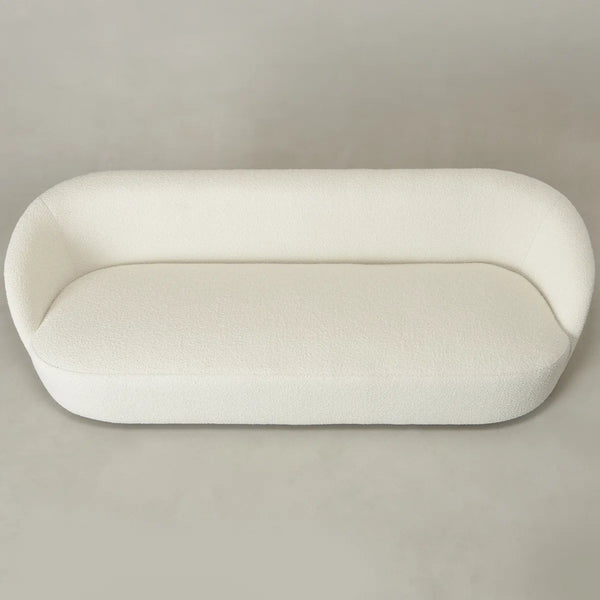 Canvick Boucle Upholstered 3-Seater Sofa - Wooden Bazar