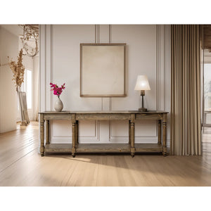 Solid Wood Top Console Table for Living Room, Entryway & Hallway  Wooden Bazar