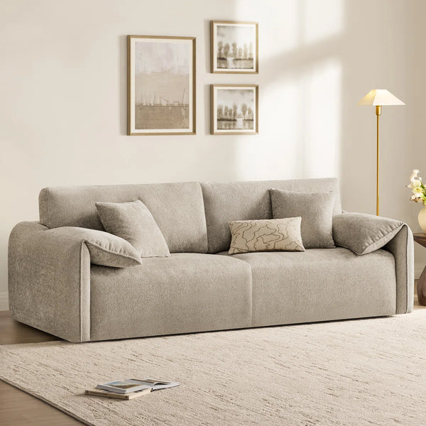 Simperk Upholstered Causal Chenille Sofa - Wooden Bazar