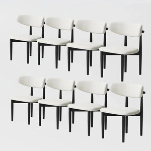 Modern Oval Dining Table Set with Sintered Stone Top and Upholstered Chairs Pre-Assembled Dining Room Furniture