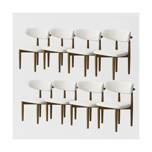 Modern Oval Dining Table Set with Sintered Stone Top and Upholstered Chairs Pre-Assembled Dining Room Furniture