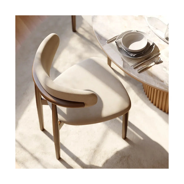Modern Oval Dining Table Set with Sintered Stone Top and Upholstered Chairs Pre-Assembled Dining Room Furniture