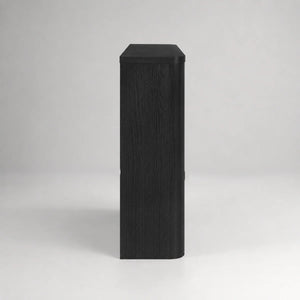 Modern Wood Foyer Console Table with Concealed Storage  Wooden Bazar