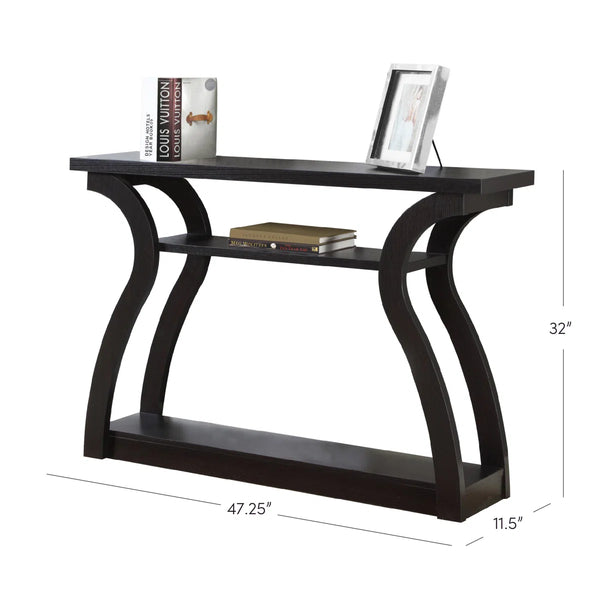 Contemporary Narrow Console Table for Entryway, Sofa, Living Room & Bedroom  Wooden Bazar
