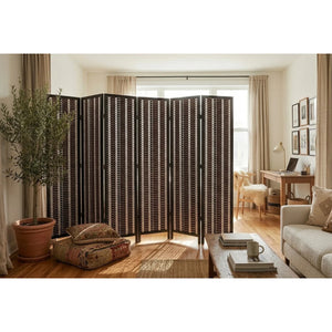 Solid Wood Folding Room Divider Panel for Privacy and Space Separation  Wooden Bazar