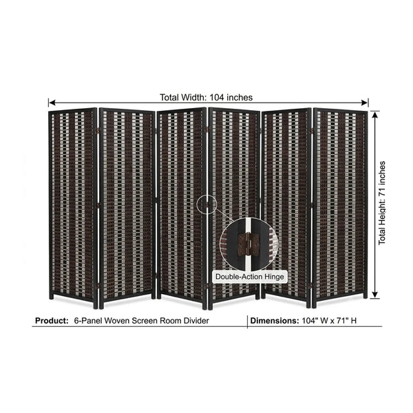 Solid Wood Folding Room Divider Panel for Privacy and Space Separation  Wooden Bazar