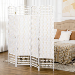 Alaudin Solid Wood Folding Room Divider Privacy Screen  Wooden Bazar