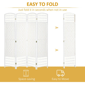 Alaudin Solid Wood Folding Room Divider Privacy Screen  Wooden Bazar